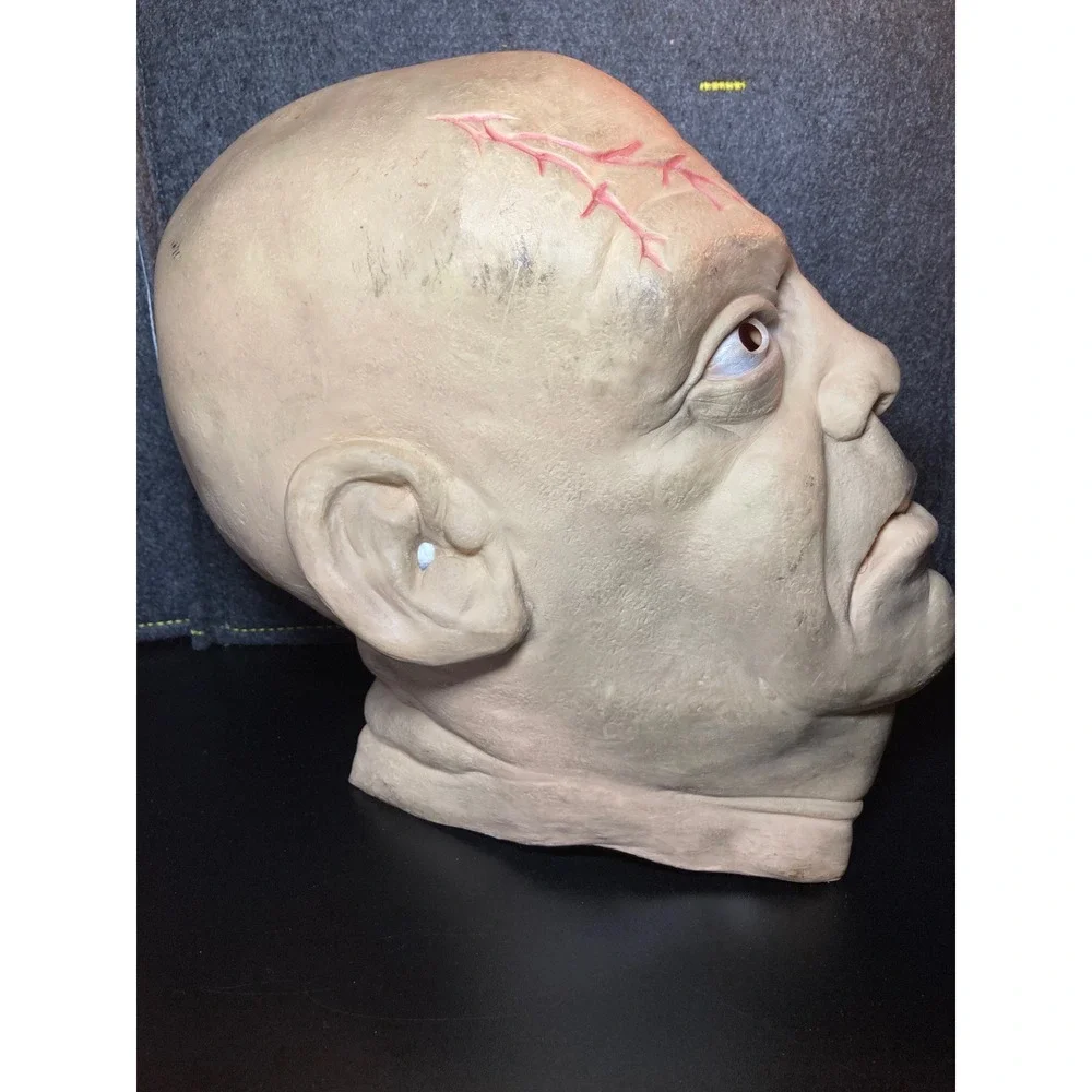 Vintage 1977 Don Post Studios Latex Mask Scarred Man Horror Halloween Rare
